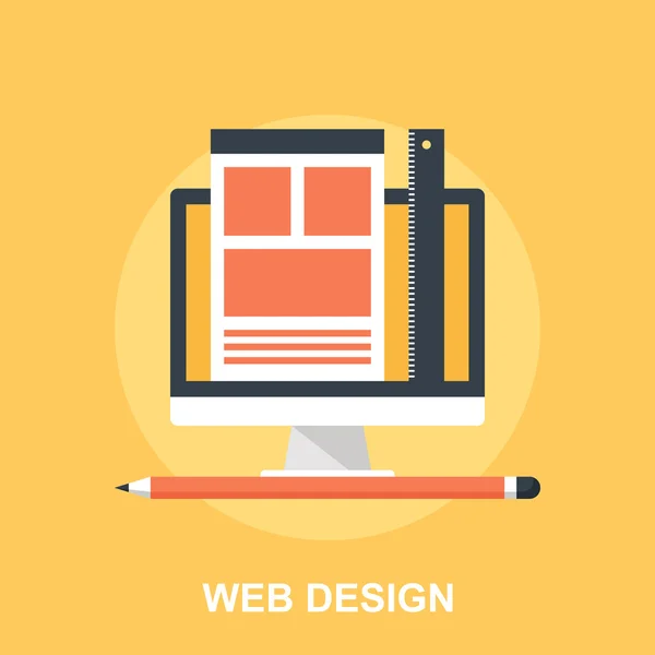 Diseño web — Vector de stock