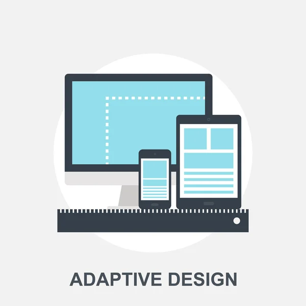 Adaptiove Web Design — Stock Vector