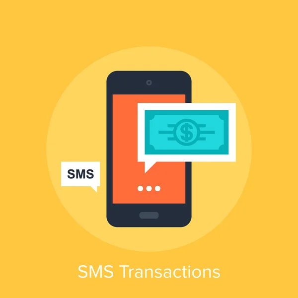 SMS Transactions — Stock Vector