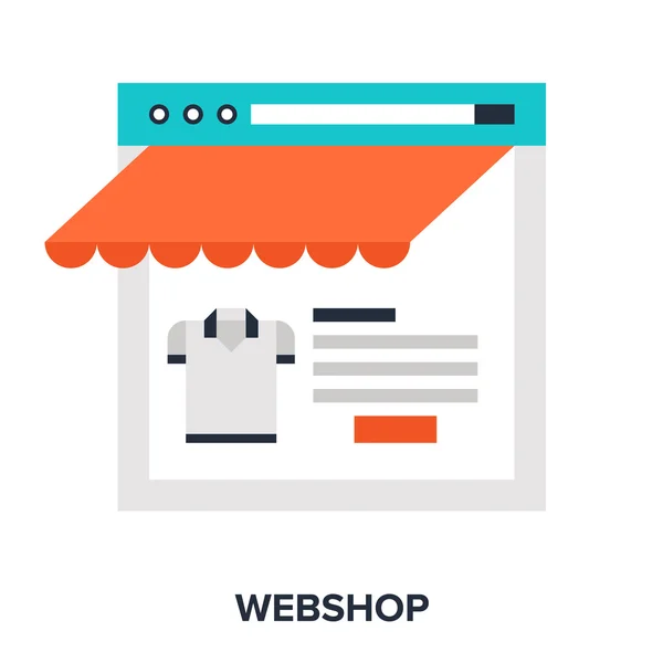 Webshop — Stock Vector