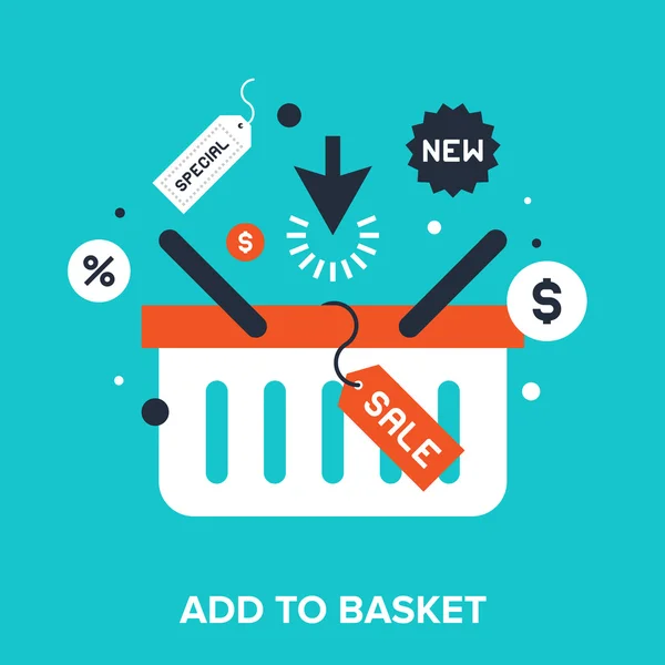 Add to basket — Stock Vector