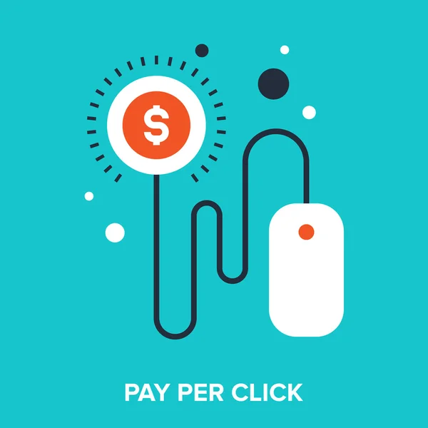 Pago por clic — Vector de stock