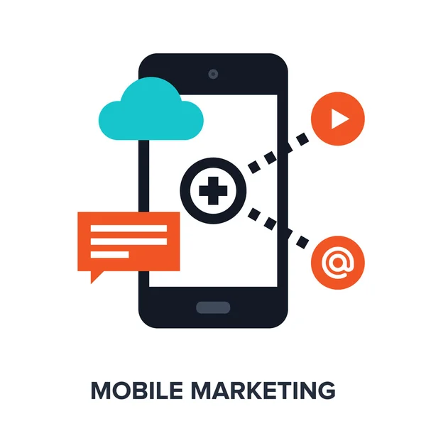 Mobiles Marketing — Stockvektor