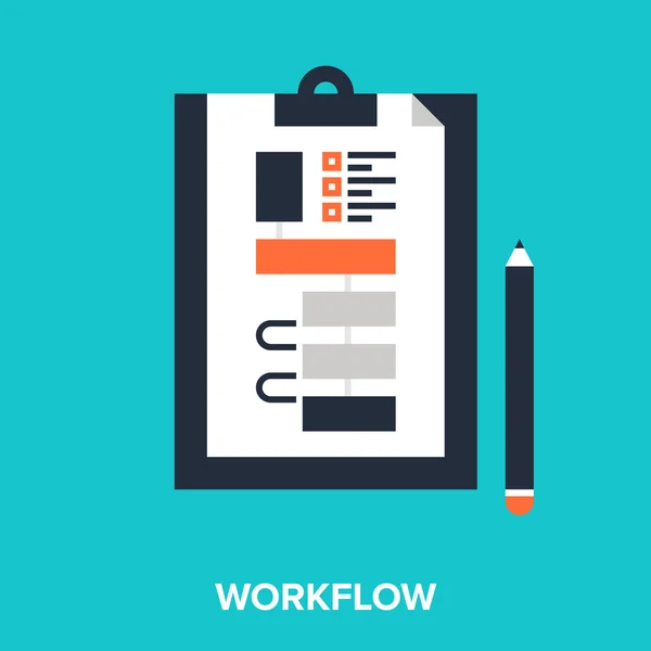 Workflow — Stock Vector