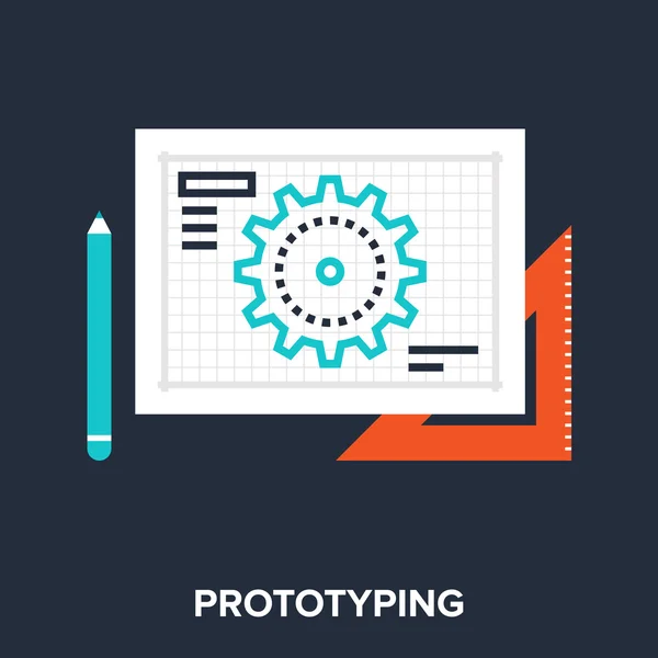 Prototypowanie — Wektor stockowy