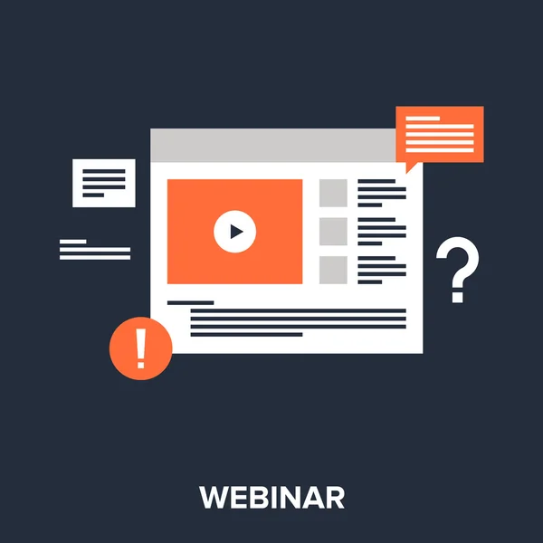 Webinar —  Vetores de Stock