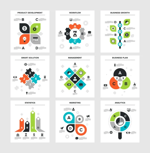 Infografica aziendale — Vettoriale Stock