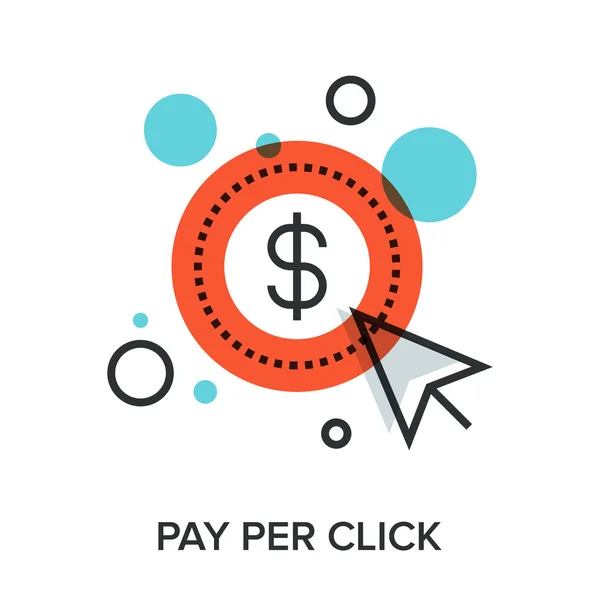 Pago por clic — Vector de stock