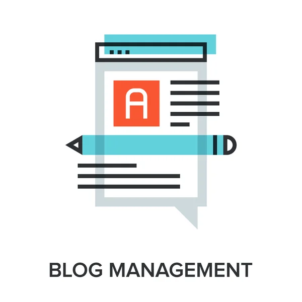 Blog management — Stock Vector