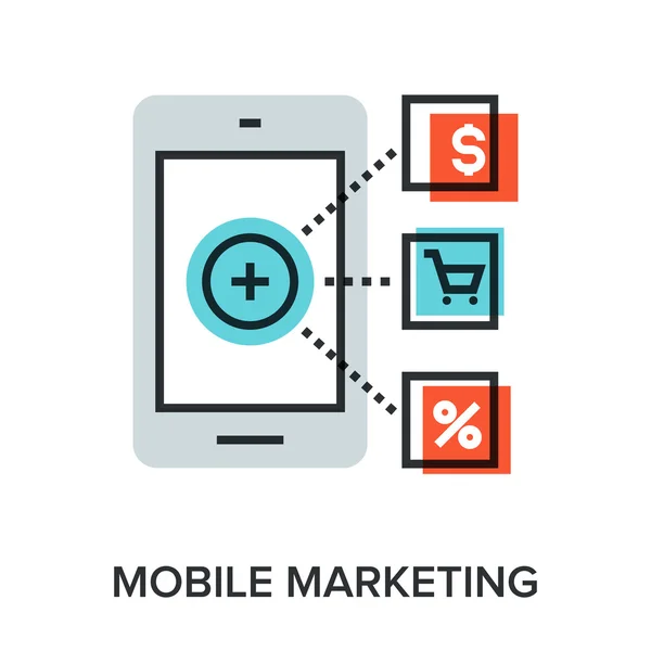 Marketing mobilny — Wektor stockowy