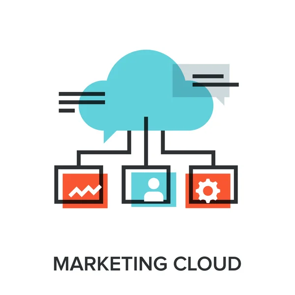 Cloud marketing — Image vectorielle