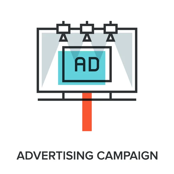 Campagna pubblicitaria — Vettoriale Stock