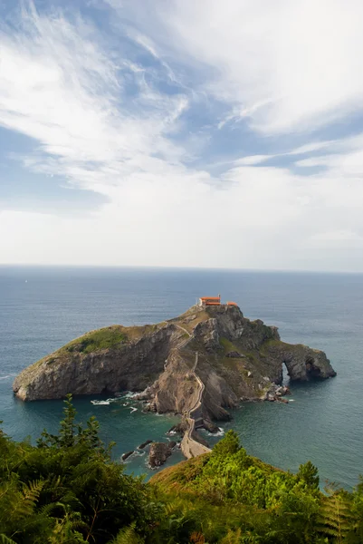 San juan de Gaztelugatxe, Bilbao, Spanien Stockbild