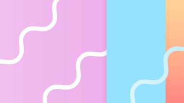 Pastel renkli geometrik elementler desen soyut arkaplan