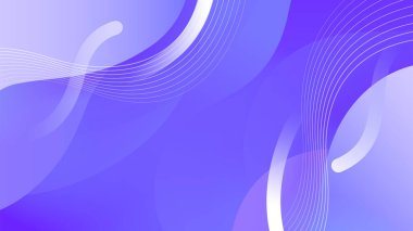 Düz çizgiler dalga elementleri mor renkli soyut arkaplan