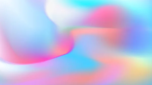 Textura Abstracta Dinámica Holográfica Pastel Color Vector Fondo — Vector de stock