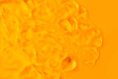 Krem jel kozmetik kayganlaştırıcı arka plan şeffaf leke sarı turuncu