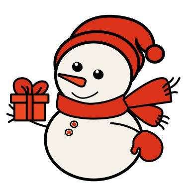 Taslak şeklinde bir yeteneği olan sevimli bir kardan adamın tırmanışı. Noel kartları, çıkartmalar, boyama sayfaları, dekor ve çocuk projeleri için mükemmel..