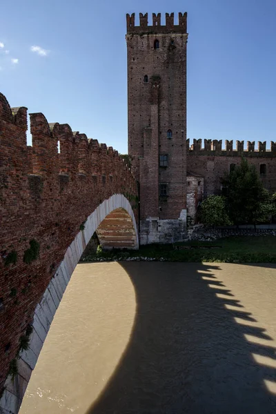 Puente Castel Vecchio Puente Scaliger — Foto de Stock