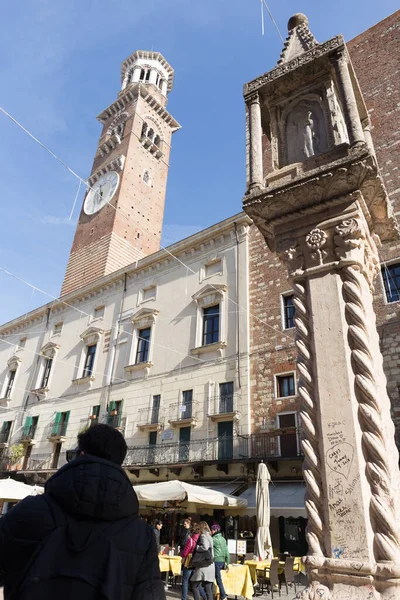 Verona Włochy Luty 2019 Piękny Widok Ulice Miasta — Zdjęcie stockowe