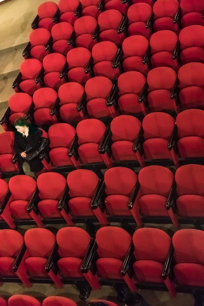 극장에 극장에서 의자들 — 스톡 사진