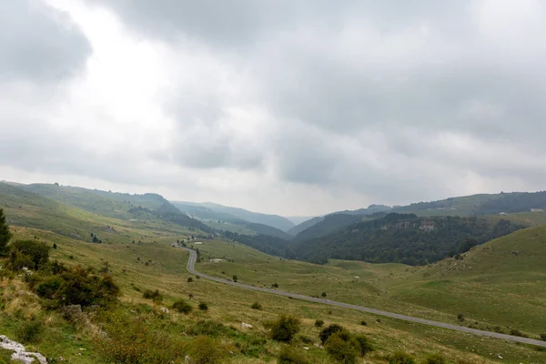 Vue Panoramique Sur Route Colline — Photo