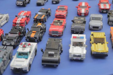 VERONA, İtalya, 14 Ekim 2018: Sant ambroggio di Valpolicella 'da Lego Tuğla Festivali