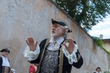 ALA, TRENTO, ITALY, 12 Temmuz 2019: Ala, Kadife Şehri Festivali, 