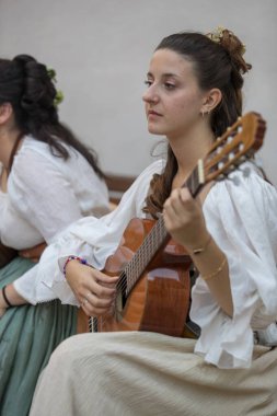 ALA, TRENTO, ITALY, 12 Temmuz 2019: Ala, Kadife Şehri Festivali, 