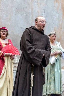 ALA, TRENTO, ITALY, 12 Temmuz 2019: Ala, Kadife Şehri Festivali, 