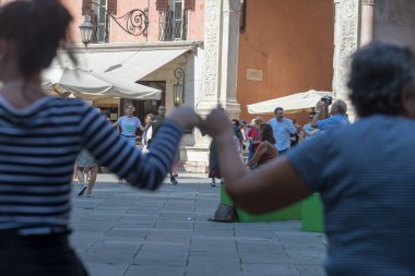 VERONA, İtalya, Kasım, 2019: Tocat 2019 - Uluslararası Sokak Oyunları Festivali