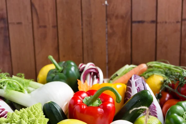 Canasta Verduras Diversas Concepto Alimentos Saludables — Foto de Stock