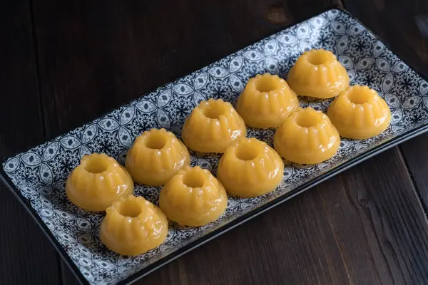 Zoete Mandarijn Dessert Bord — Stockfoto