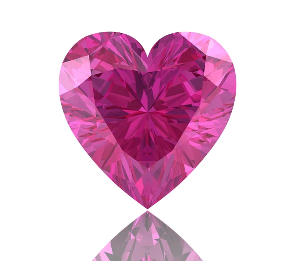 Pink sapphire.(high resolution 3D image) — Stock Photo, Image