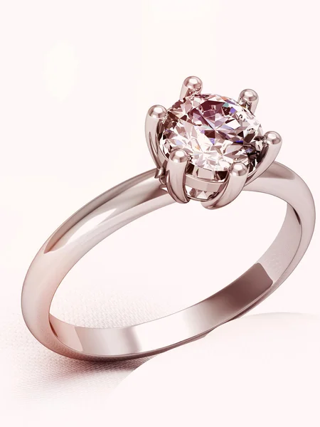 El anillo de boda de belleza (imagen 3D de alta resolución ) — Foto de Stock