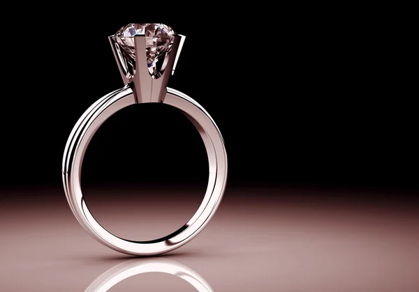 O anel de casamento de beleza (imagem 3D de alta resolução ) — Fotografia de Stock