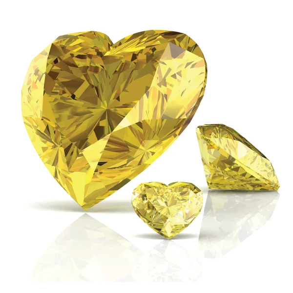 Diamant-Juwel (hochauflösendes 3D-Bild) — Stockfoto