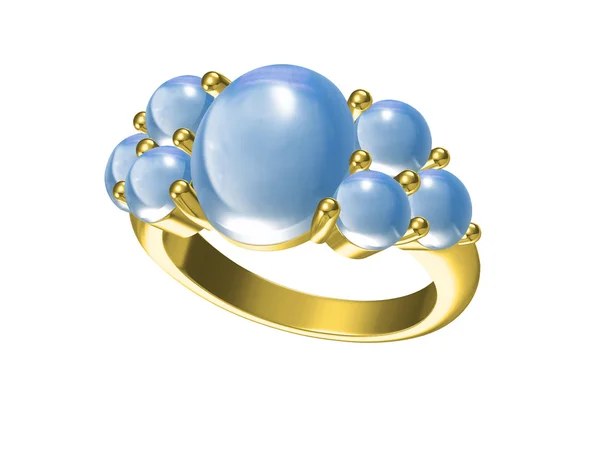 Γαμήλιο δαχτυλίδι. Σημάδι της αγάπης. Κοσμήματα μόδας — Φωτογραφία Αρχείου
