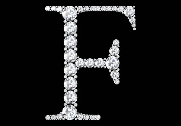 Lettres Diamant Avec Des Pierres Précieuses Image Haute Résolution — Photo