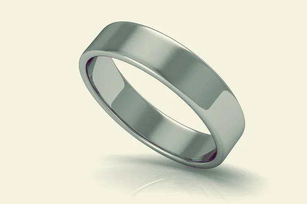 Retro style wedding rings  (high resolution 3D image) — Stock Photo, Image