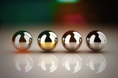 liderlik kavramı ile Altın Küre ve birçok krom küreler