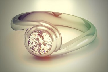 Arka plan (Vintage tarzı üzerinde altın alyans)