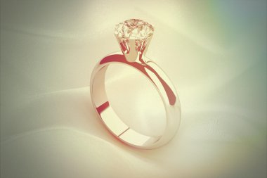 Arka plan (Vintage tarzı üzerinde altın alyans)