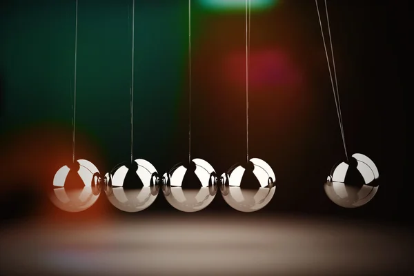 Balancing balls Newton's cradle — Stock Photo, Image