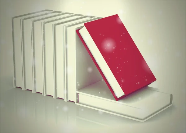 Livre sur fond blanc (image 3D haute résolution ) — Photo