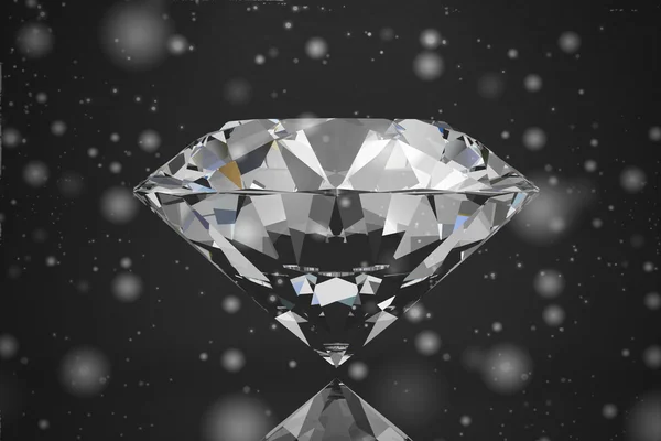 Glänzender heller Diamant auf Hintergrund (Vintage-Stil)) — Stockfoto