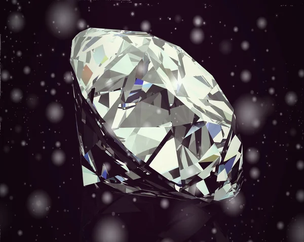 Diamant brillant brillant sur fond (Style Vintage ) — Photo
