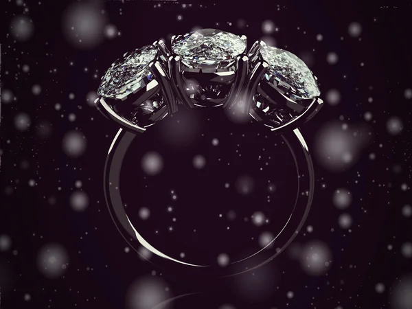 Золотое обручальное кольцо на заднем плане (винтажный стиль ) — стоковое фото