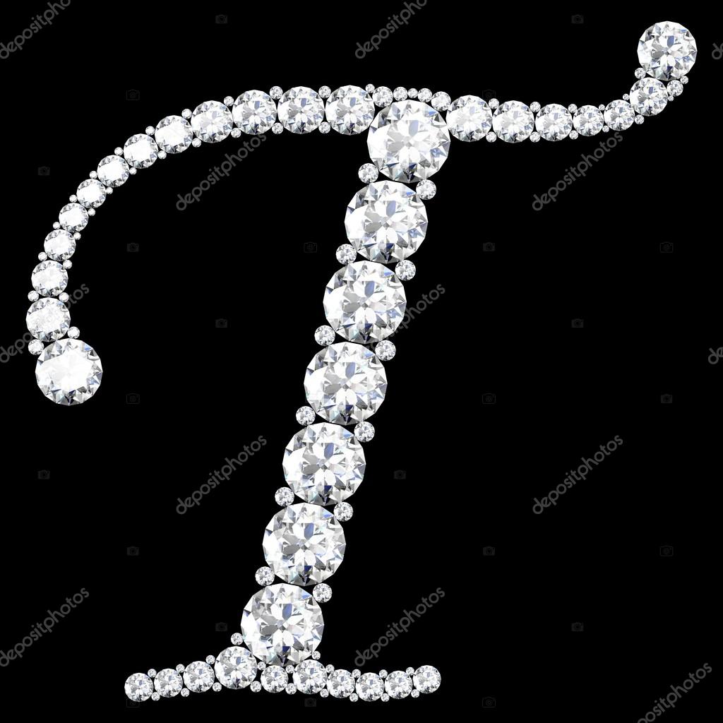 T Letter made from diamonds and gems Stock Photo by ©Boykung 64530391