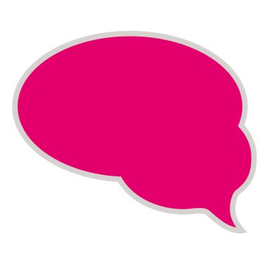 Pembe sohbet kabarcık